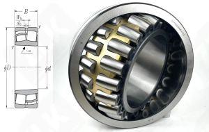 Подшипник 411350 H (30) (24156CAKW33C3) радиальный роликовый самоустанавливающийся 280-460-180 мм