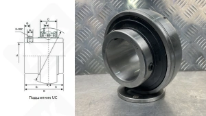 Подшипник 480314UC (UC314) шариковый 70-150-78 мм