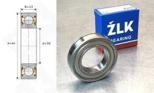 Подшипник 450106 (60062ZN) радиальный шариковый 30-55-13 мм