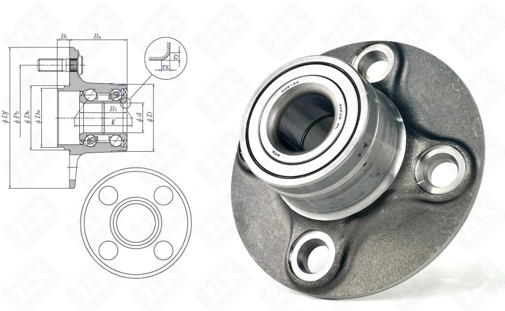 HUB080-27 (HO/EP27BWK04J 713613370 VKBA3204 F27BVV10-4 EK78800) NTN 