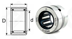 Подшипник NK8/12 радиальный шариковый 8-15-12 мм