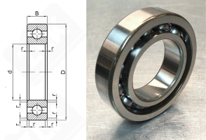Подшипник 83A910BC3 радиальный шариковый 40-72-17 мм