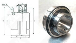 Подшипник SER210 (UCS210) шариковый 50-90-51.6 мм