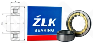 Подшипник 32322 ЛМ (20) (NU322ECMC3) радиальный роликовый 110-240-50 мм