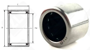 Подшипник BK0810 радиальный игольчатый 8-12-10 мм