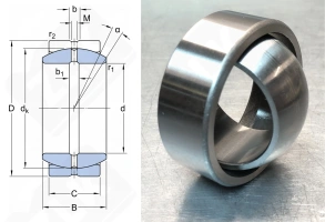 Подшипник Ш40 (GE40ES) шарнирный 40-62-22 мм