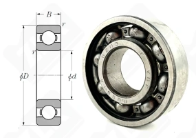 Подшипник 203 (6203) радиальный шариковый 17-40-12 мм