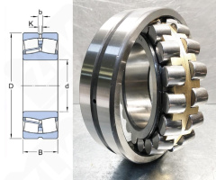 Подшипник 3556Н (22256CAME4S11) радиальный роликовый самоустанавливающийся 280-500-130 мм