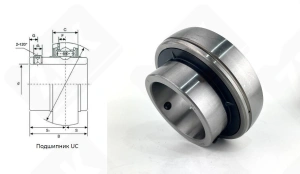 Подшипник 480217UCP (UCP217) шариковый 85-150-34/85,7 мм