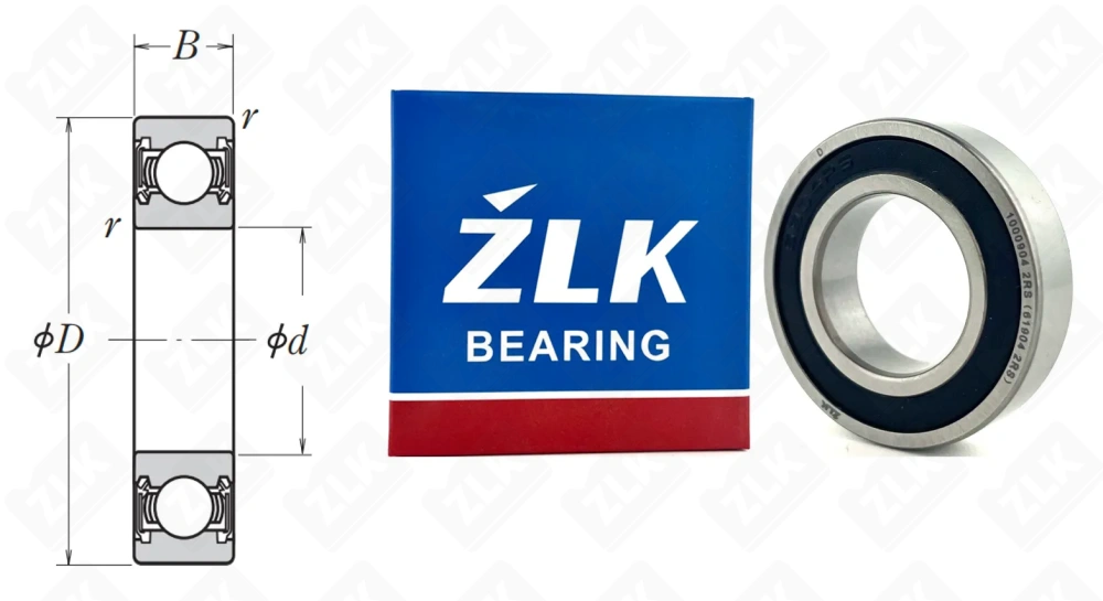 1000904 2RS (619042RS,69042RS) ZLK