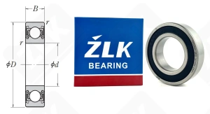 Подшипник 1000904 2RS (619042RS,69042RS) радиальный шариковый 20-37-9 мм