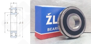 Подшипник 40TM05NXRXC3 радиальный шариковый 40-92-25,5 мм