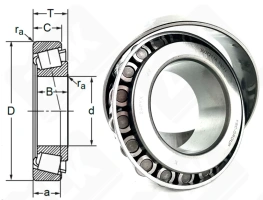 Подшипник 3007211 (33211) радиально-упорный роликовый конический 55-100-35 мм