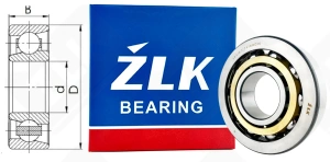 Подшипник 46416Л (7416ACM) радиально-упорный шариковый 80-200-48 мм