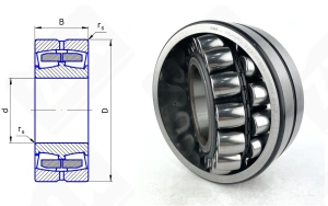 Подшипник 53618Н (22318EAE4) радиальный роликовый самоустанавливающийся 90-190-64 мм