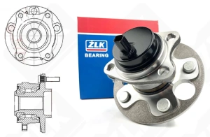 Подшипниковый ступичный узел 3DACF027F11FS радиально-упорный шариковый 26-64,2-54,8 мм