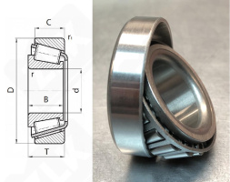 Подшипник JL68145/11 Z (BT1B332541ABQ) радиально-упорный роликовый конический 35-60-18,5 мм