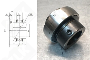 Подшипник 480206SA (UG206+ER) шариковый 30-62-48,4/19 мм