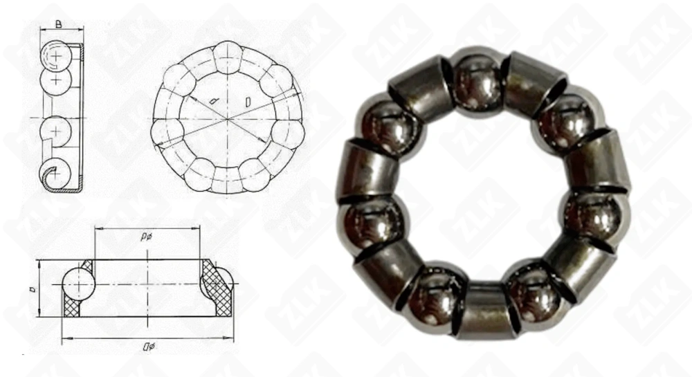 Подшипник шариковый  (1/4"х7, d 25 м) 15×25×8 мм Neutral
