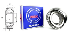 Подшипник роликовый 7511 (HR32211J) 55×100×26.75 мм NSK оригинал