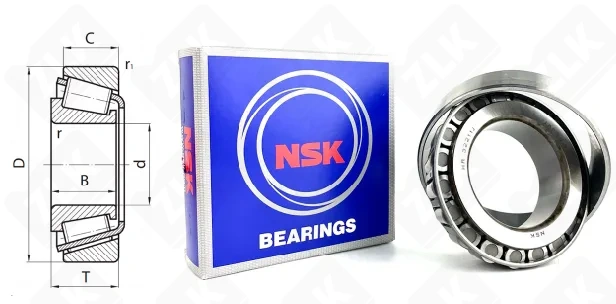 Подшипник роликовый 7511 (HR32211J) 55×100×26.75 мм NSK оригинал