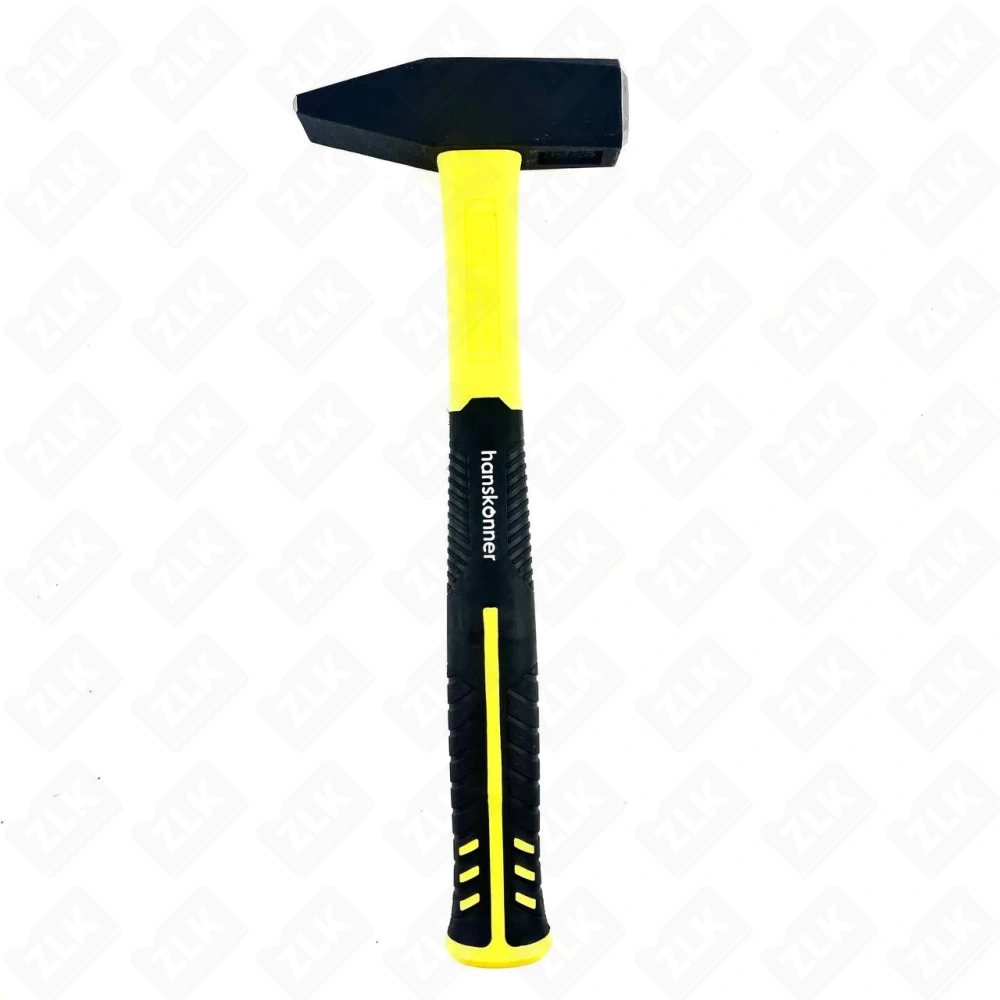 Молоток 800 г слесарный усиленный фибергласовая рукоятка Hanskonner