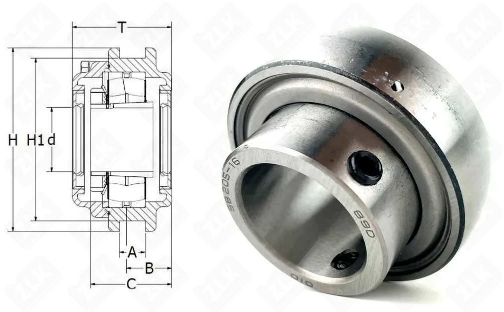 Подшипник шариковый  (SB205-16) 25.4×52×27.2 мм OID