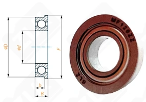 Подшипник MF126ZZ радиальный шариковый 6-12-4 мм