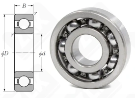 Подшипник 302 (6302) радиальный шариковый 15-42-13 мм