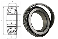 Подшипник роликовый (496/492А) 80.962×133.35×29.769 мм Timken оригинал