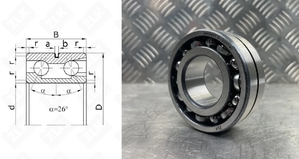 3056207 H (5207W33, 3207W33) ZLK