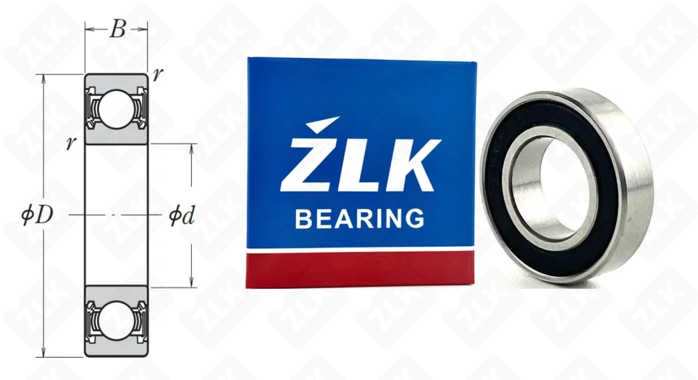 1000800 2RS (618002RS,68002RS) ZLK