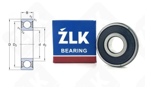 Подшипник 180302 (63022RS) радиальный шариковый 15-42-13 мм