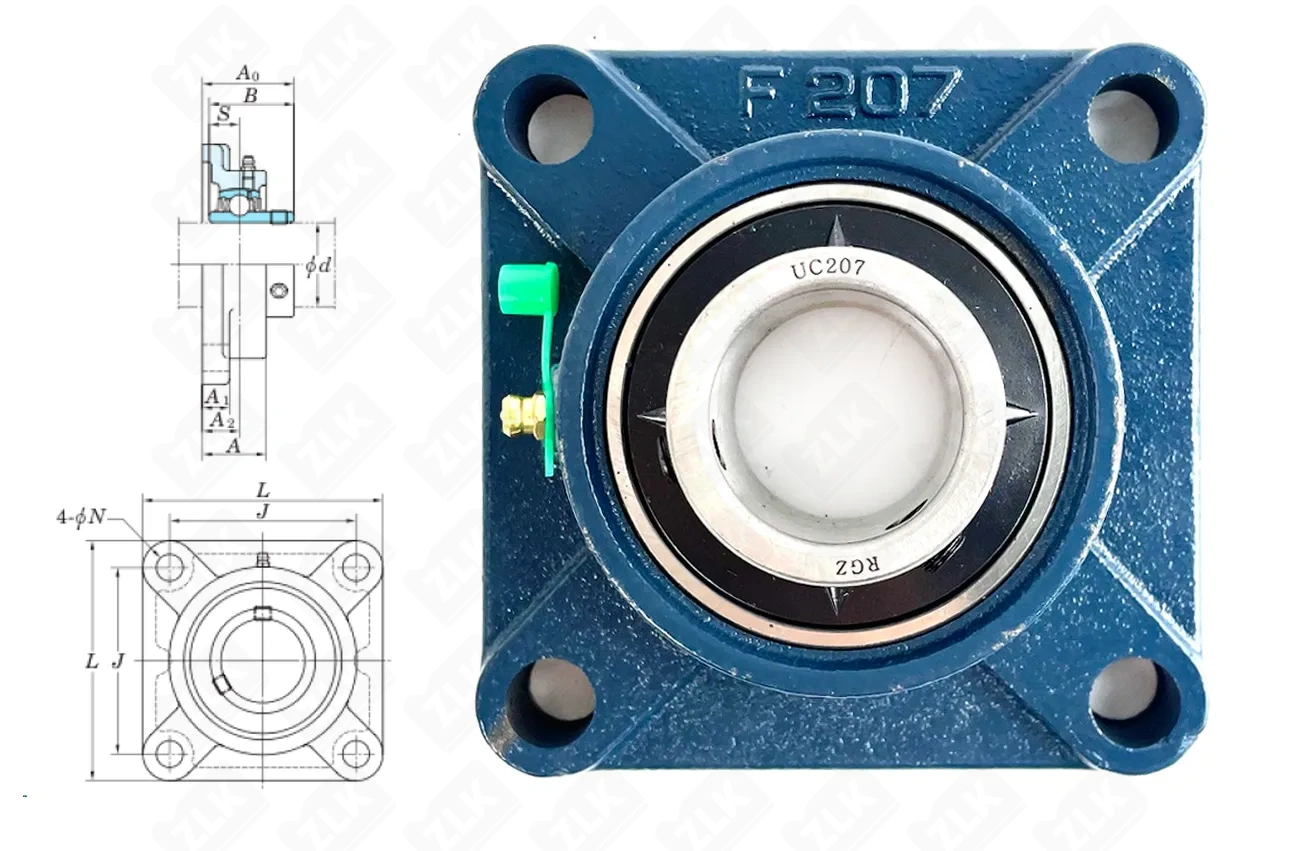 Подшипник корпусный 480207UCF (UCF207) 35 Neutral