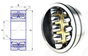 Подшипник 3628 Н (22328CAW33,22328MBW33) радиальный роликовый самоустанавливающийся 140-300-102 мм