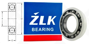 Подшипник 224 (70) (6224C3VL0241) радиальный шариковый токоизолированный 120-215-40 мм