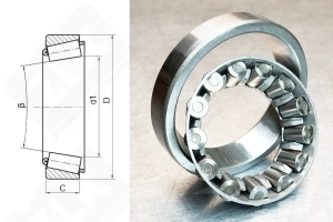 Подшипник 977908 К радиально-упорный роликовый конический 40,62-66-13,5 мм
