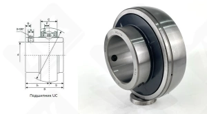 Подшипник 480319UC (UC319) шариковый 95-200-103 мм