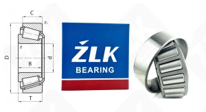 Подшипник 7616 (32316) радиально-упорный роликовый конический 80-170-61,5 мм