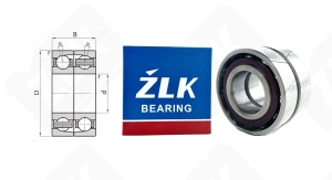 Подшипник 436104 Е (7004CDT) радиально-упорный шариковый 20-42-24 мм