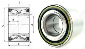 Подшипник 537905 радиально-упорный роликовый конический 25-52-37 мм