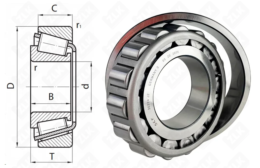 Подшипник роликовый 7324 (HR30324J2) 120×260×59.5 мм SKF оригинал