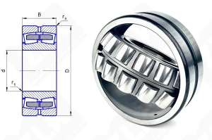 Подшипник 53615 H (22315EXQW33) радиальный роликовый самоустанавливающийся 75-160-55 мм
