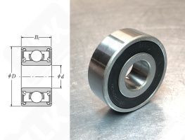 Подшипник 15BC04S18SS4C4 радиальный шариковый 15-40-14 мм