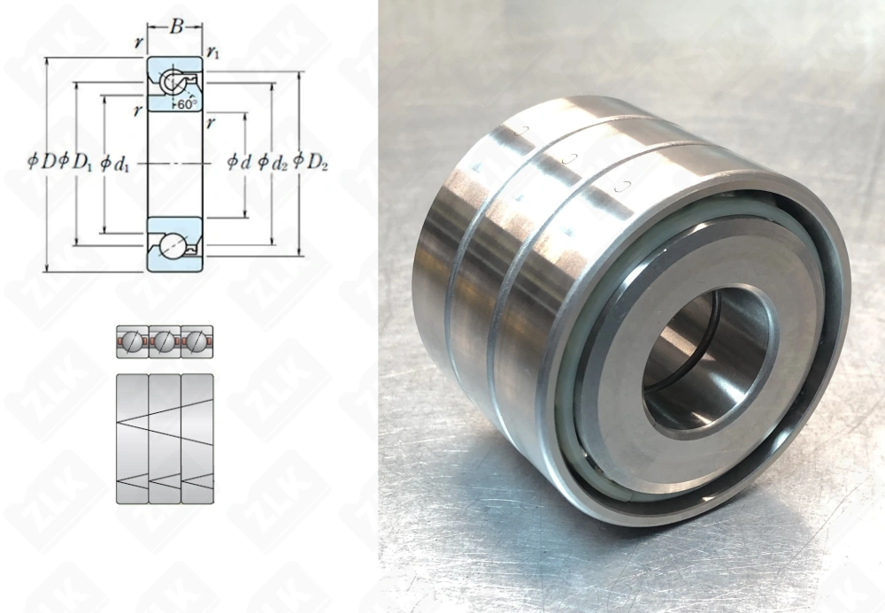 MM25BS62TUM (аналогNSK25TAC62) триплекс TIMKEN (Станок ЧПУ, шпиндельный станок)