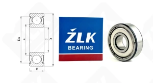 Подшипник 80018 (608ZZ) радиальный шариковый 8-22-7 мм