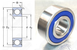 Подшипник 180604 (623042RS) радиальный шариковый 20-52-21 мм