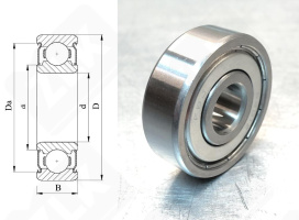 Подшипник 80301 (63012Z) радиальный шариковый 12-37-12 мм