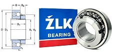 Подшипник шариковый 11208 (1209K1C3+H209) 40×85×33 мм ZLK