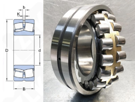 Подшипник 3508 Н (22208MBW33) радиальный роликовый самоустанавливающийся 40-80-23 мм